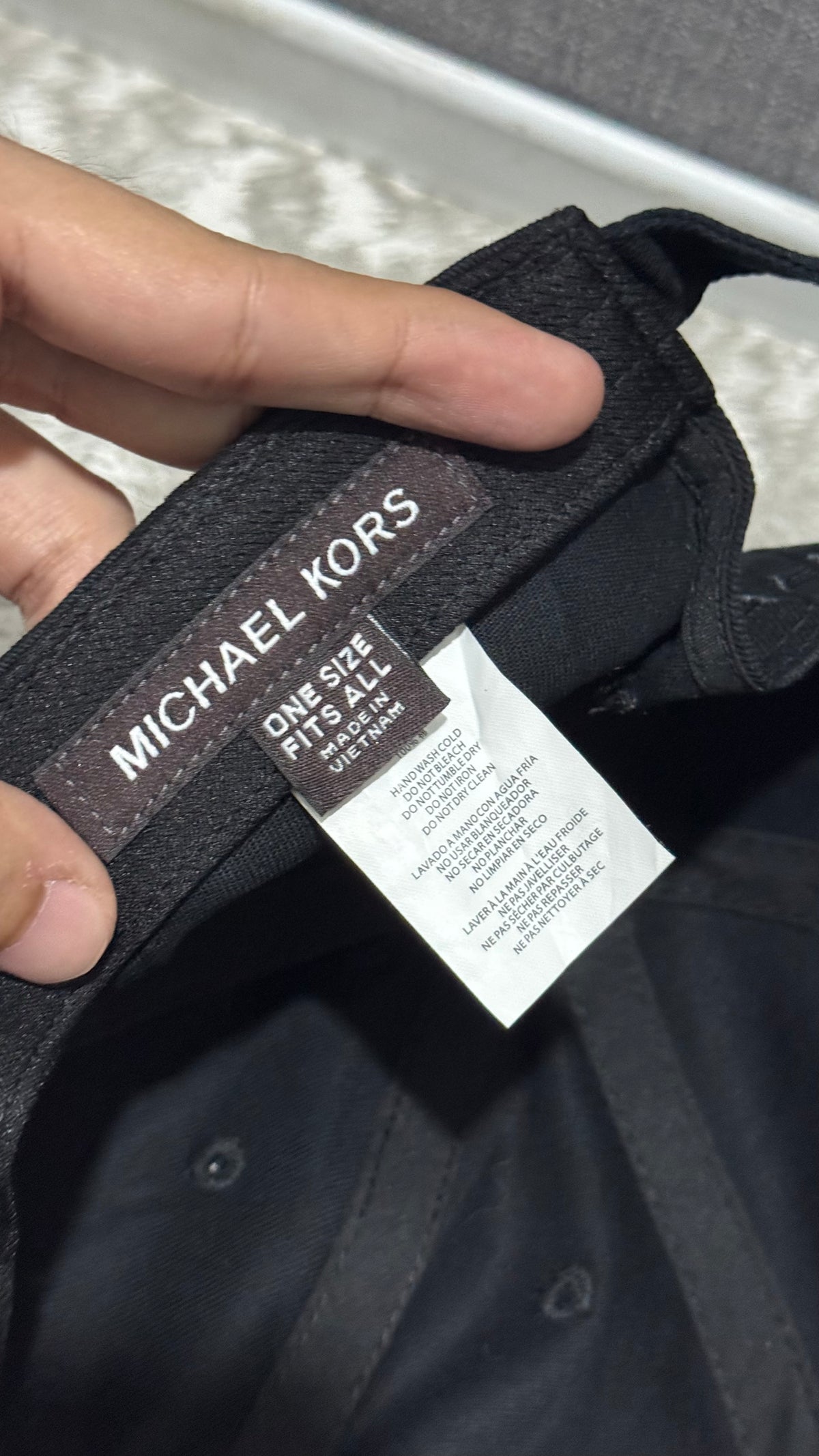 MK Triple Black Cotton Chino Baseball Cap
