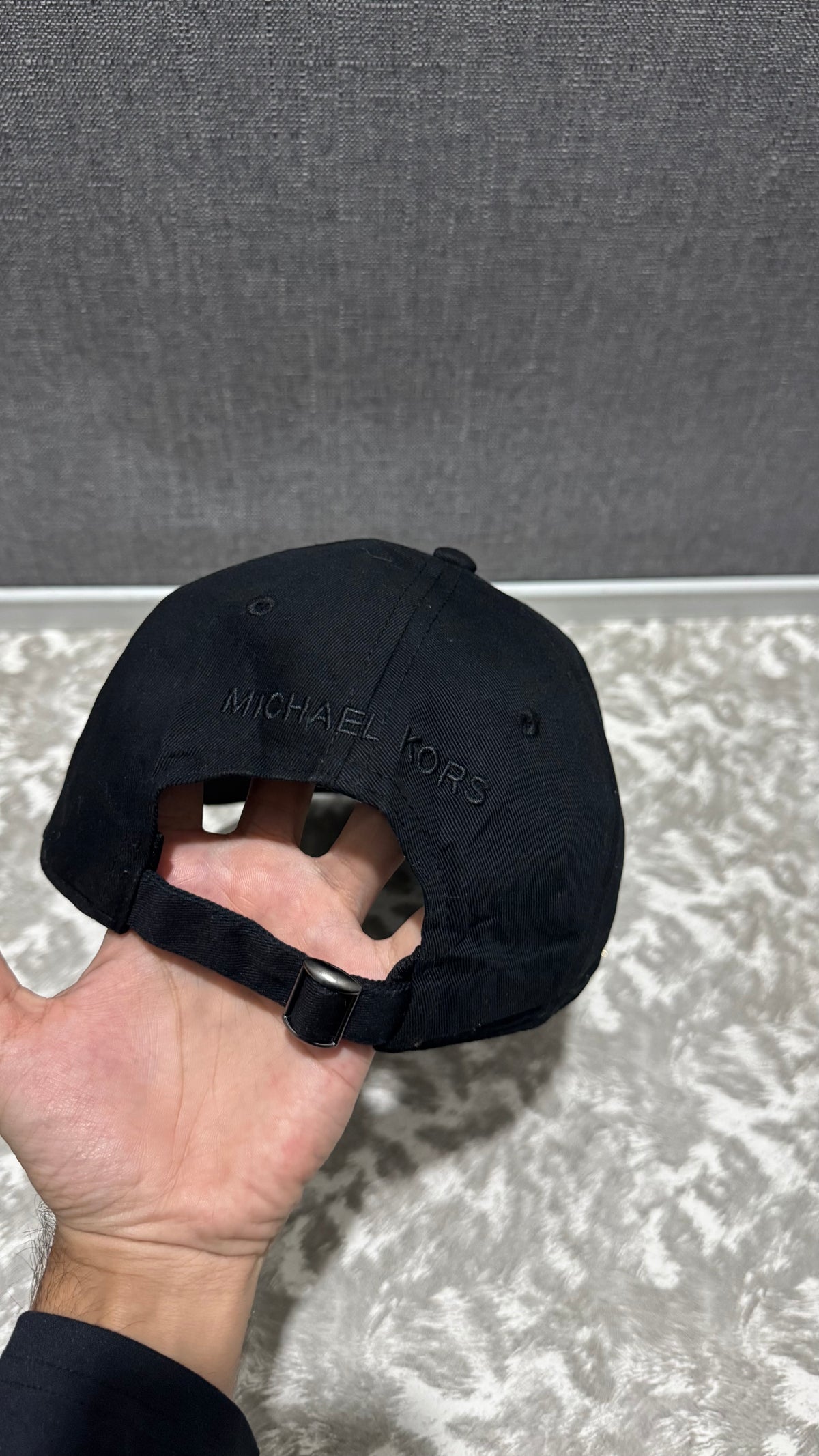MK Triple Black Cotton Chino Baseball Cap