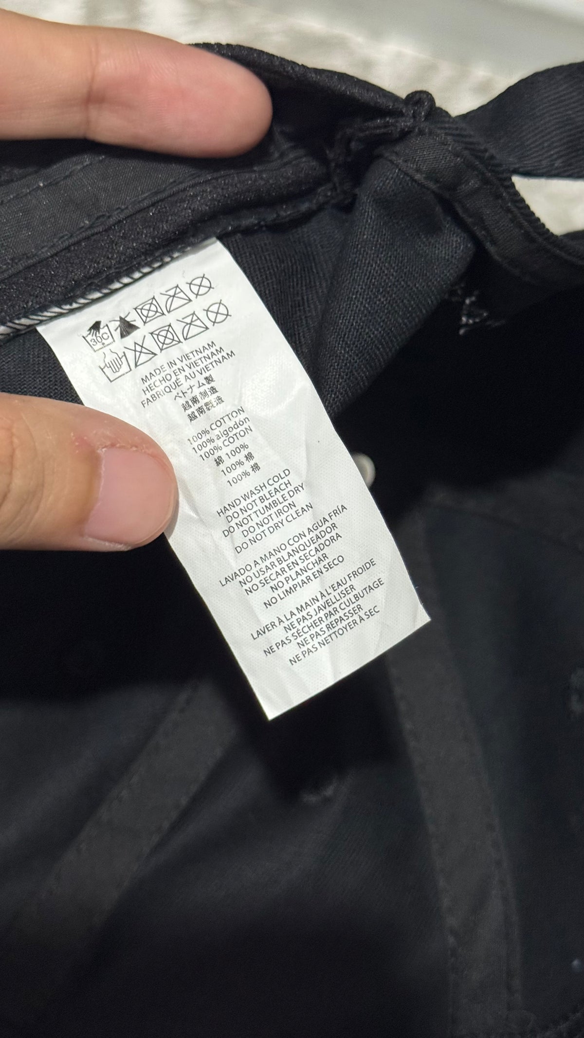 MK Triple Black Cotton Chino Baseball Cap