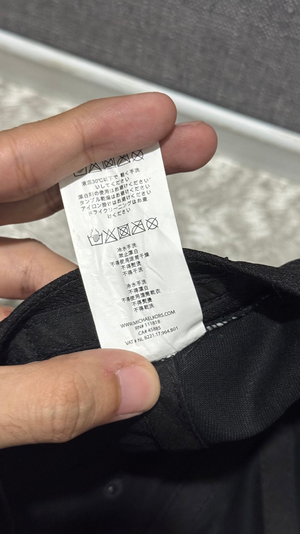 MK Triple Black Cotton Chino Baseball Cap