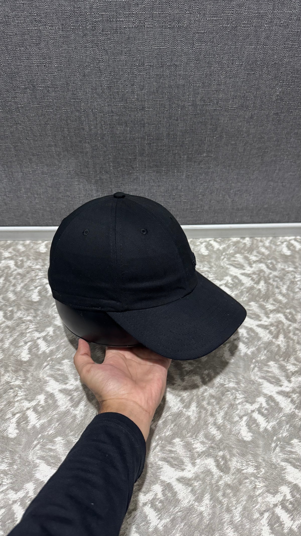 MK Triple Black Cotton Chino Baseball Cap