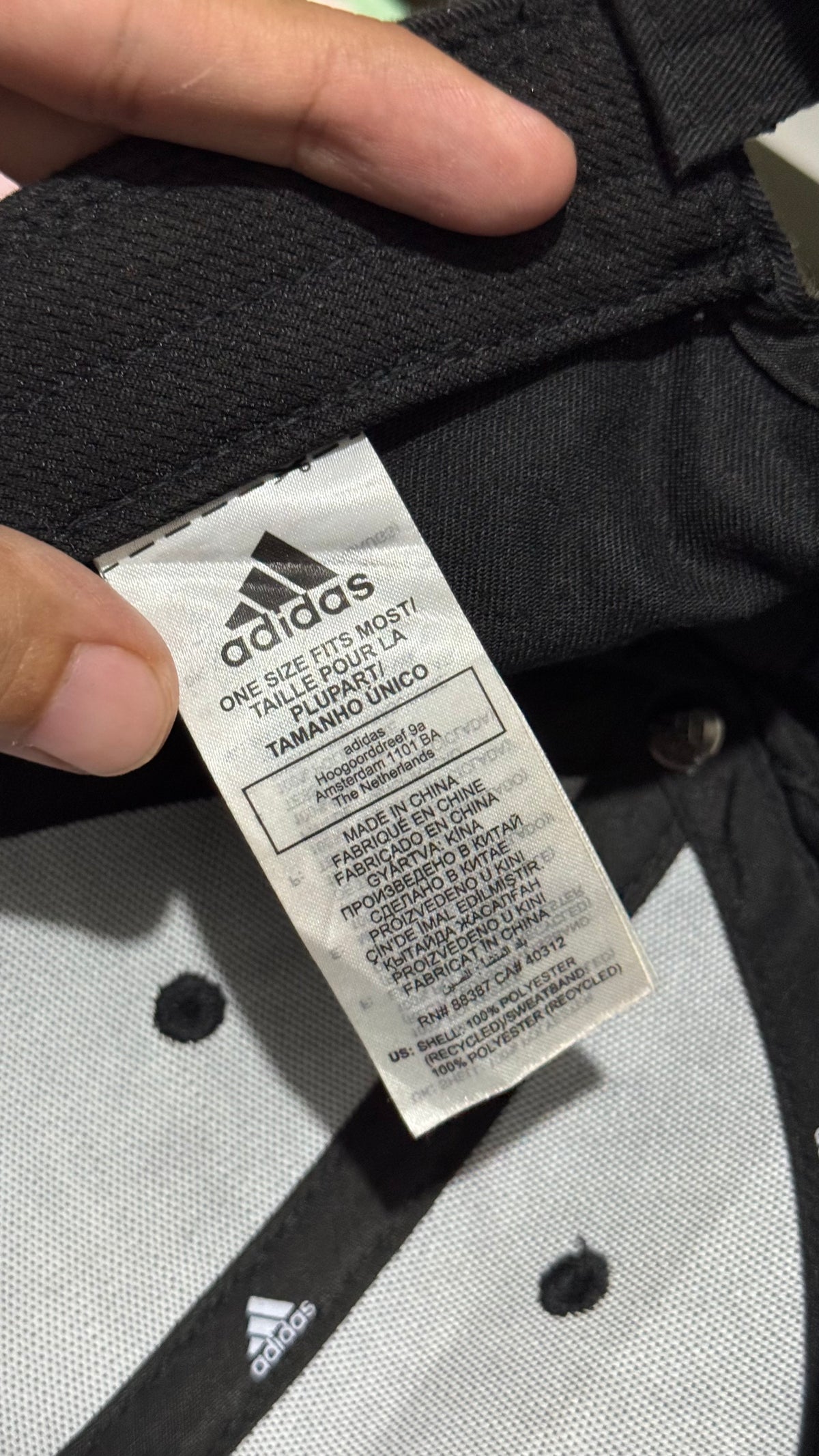 Adidas 3 Stripes Cotton Chino Baseball Cap